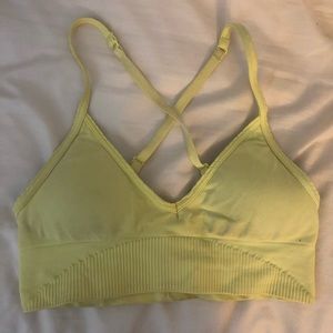 Lululemon Yellow Awakening Bra